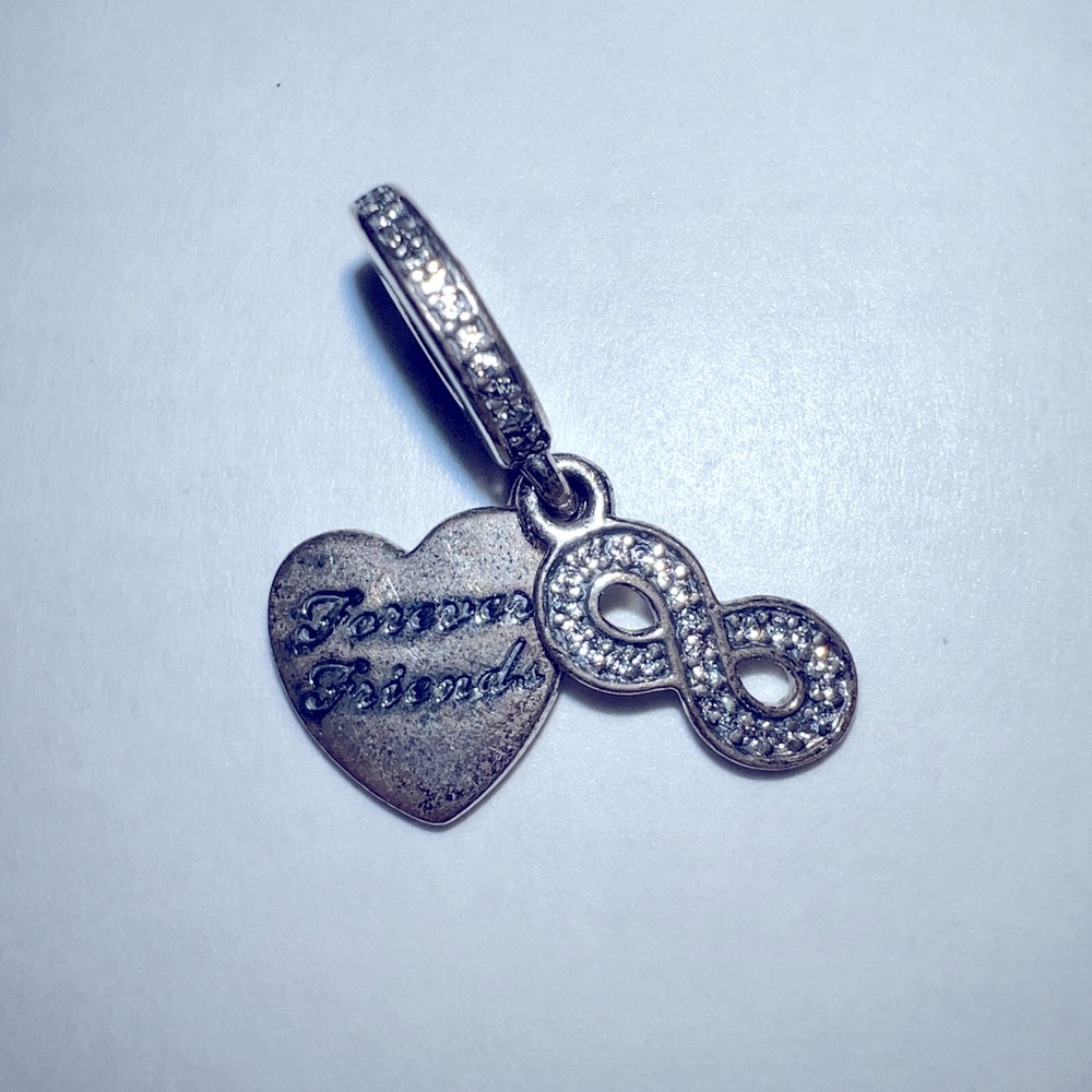 Pandora Sterling Silver “Forever Friends” Bracelet charm
